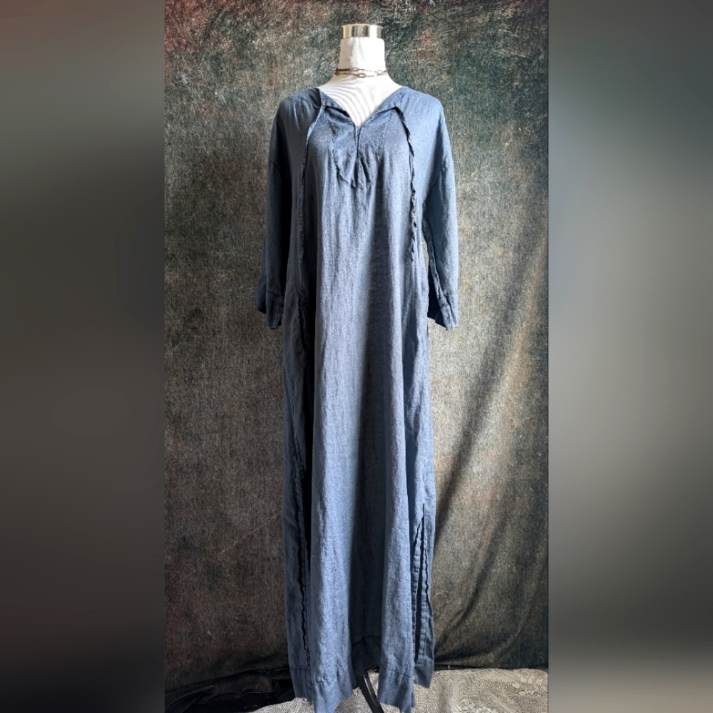 Crossley Linen Tunic Maxi Dress XS